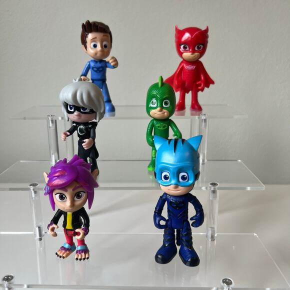 Disney Junior PJ Masks Toy Figure Lot of 6 - Picture 1 of 6